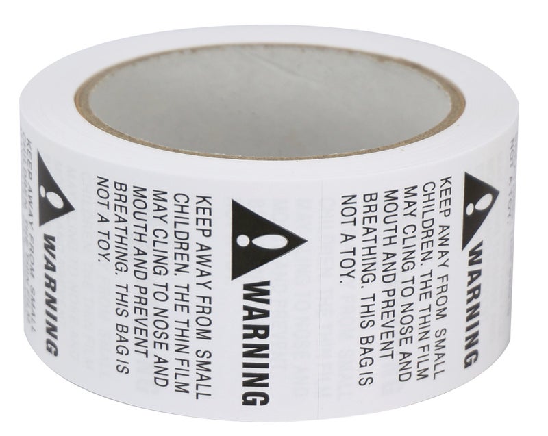 BETCKEY 4 Rolls/2000 Labels,Suffocation Warning,Keep Away from Small Children,2" X 2" Removable Label Stickers - Image 2